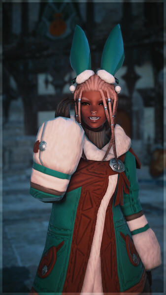 01JAN2024 | She hates the cold, but it does give her an excuse to wear these cute earmuffs. :3